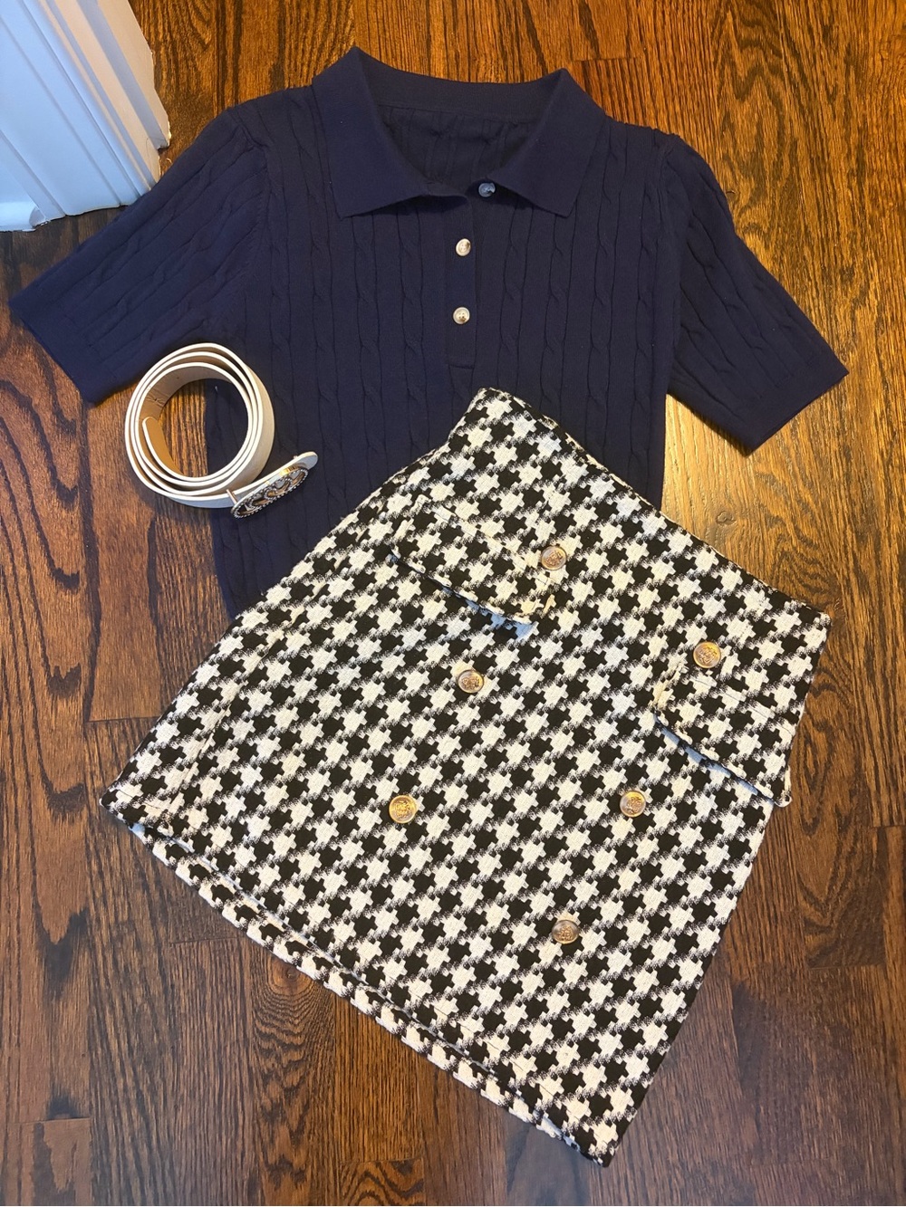 3 PC SHEIN PRE-STYLED OUTFIT BUNDLE—1 TOP, 1 SKIRT, & 1 BELT
